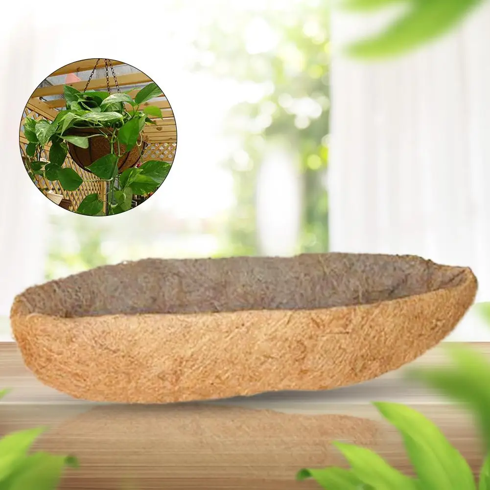Cocoa Fiber Replacement Liner For Plastic Flower Pots Orchid Flower Pots Balcony Planting Coconut Palm Wall Hanging Decorations