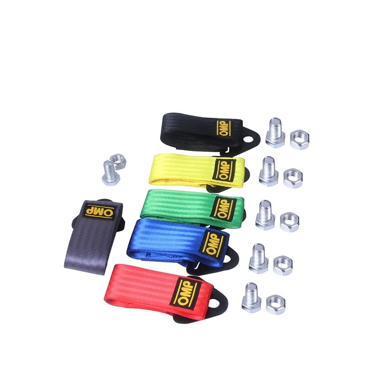 

OMP Towing Rope High Strength Nylon OMP JDM trailer Tow Ropes Racing Car Universal Tow Eye Strap Tow Strap Bumper Trailer