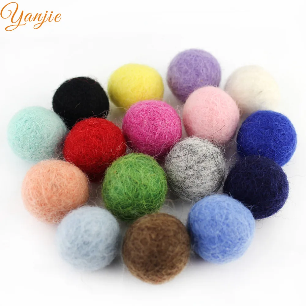 Buy 20pcs/lot Felt Balls Beads Wool Felt Ball 20mm