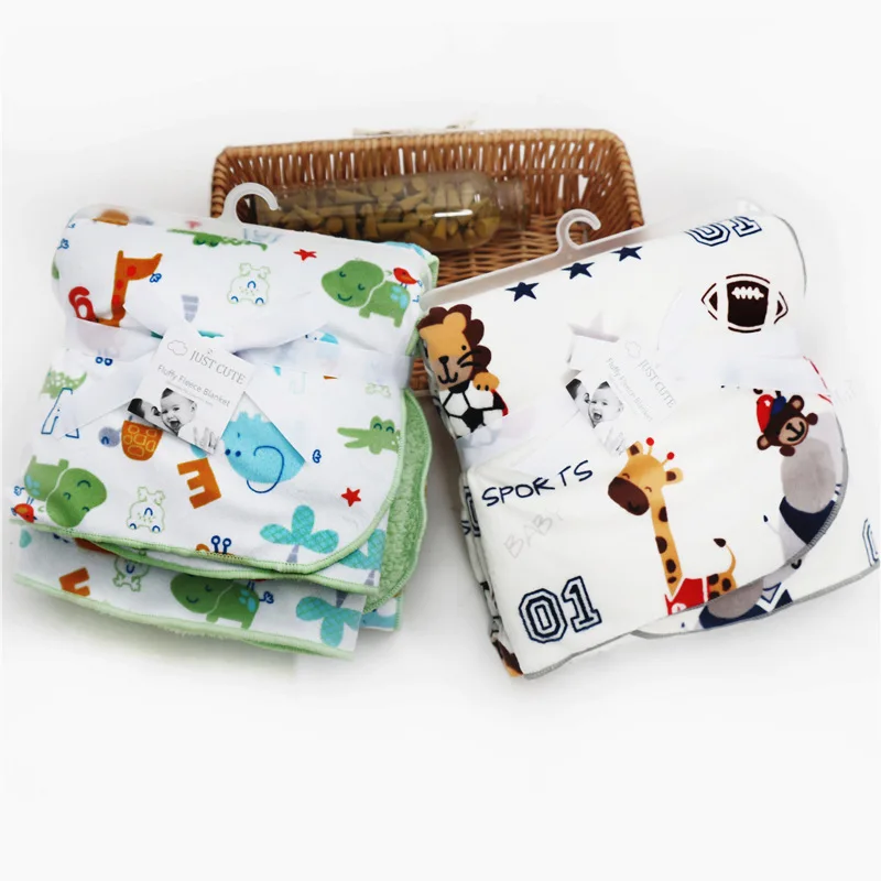 Просто милые Мультяшные детские одеяла, уплотненные двухслойные флисовые конверты для младенцев, коляска, накидка для новорожденных, детское постельное белье, одеяло