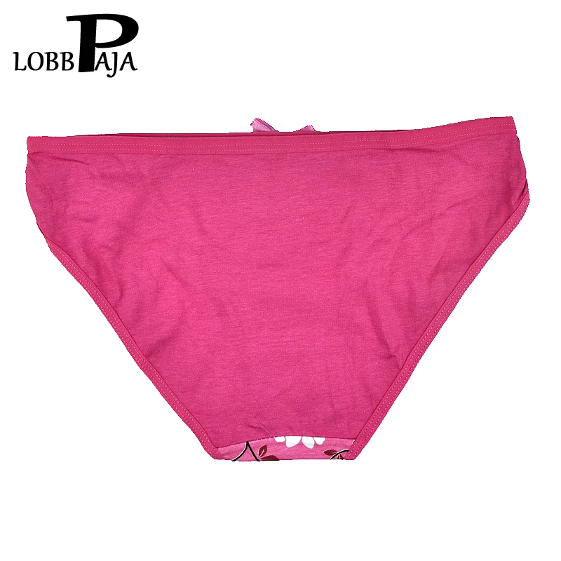 LOBBPAJA 5 шт./лот Женщина Underwear Хлопок Цветочные Печати с Низкой Посадкой, Трусы Женские Комбенизоны Трусы Белье Intimates для Женщин