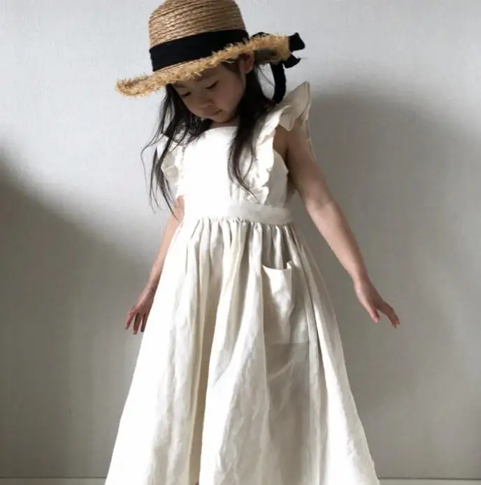 Летнее платье для девочек в японском и корейском стиле, детская одежда с оборками для девочек, повседневная одежда принцессы