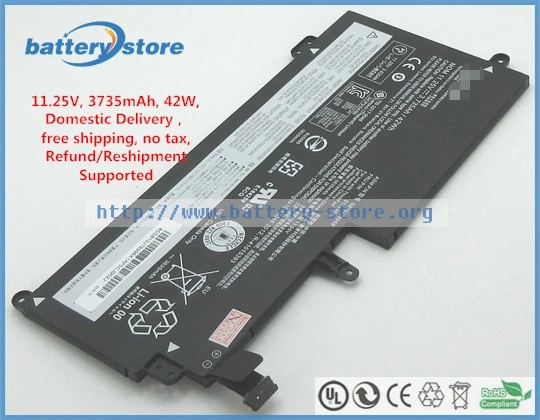 

FREE SHIP 11.25V, 42W, Genuine battery 01AV435, SB10J78998, 01AV401 for LENOVO Thinkpad 13 laptop