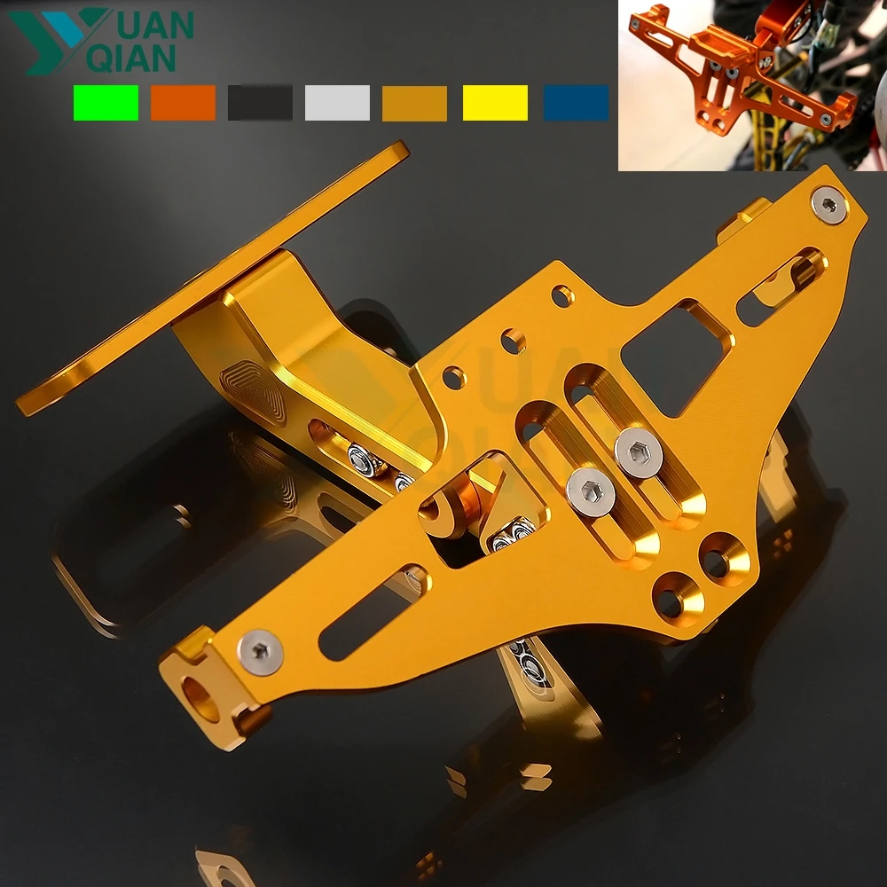 Кронштейн для номерного знака мотоцикла Kawasaki ninja400 Suzuki GSXR 600 750 1000 GSF SV 650 TL Yamaha XJ6 FZ1