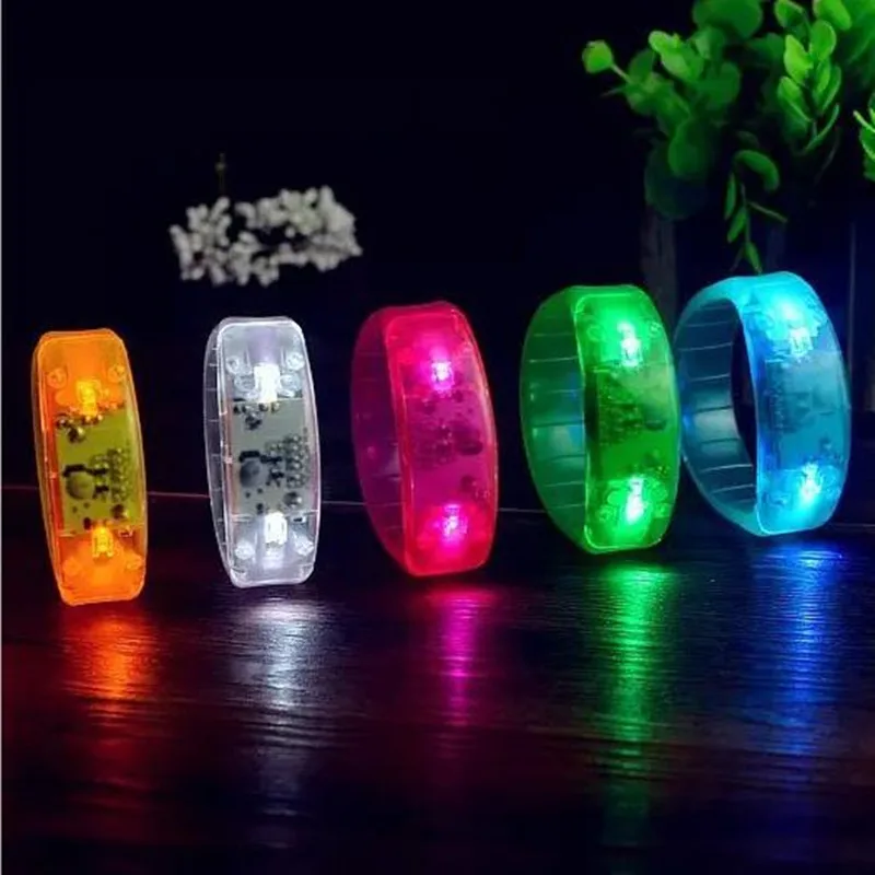 Music Activated Sound Control Led Flashing Bracelet Light Up Bangle Wristband Club Party Bar Cheer Luminous Glow Stick F20173639 | Дом и сад
