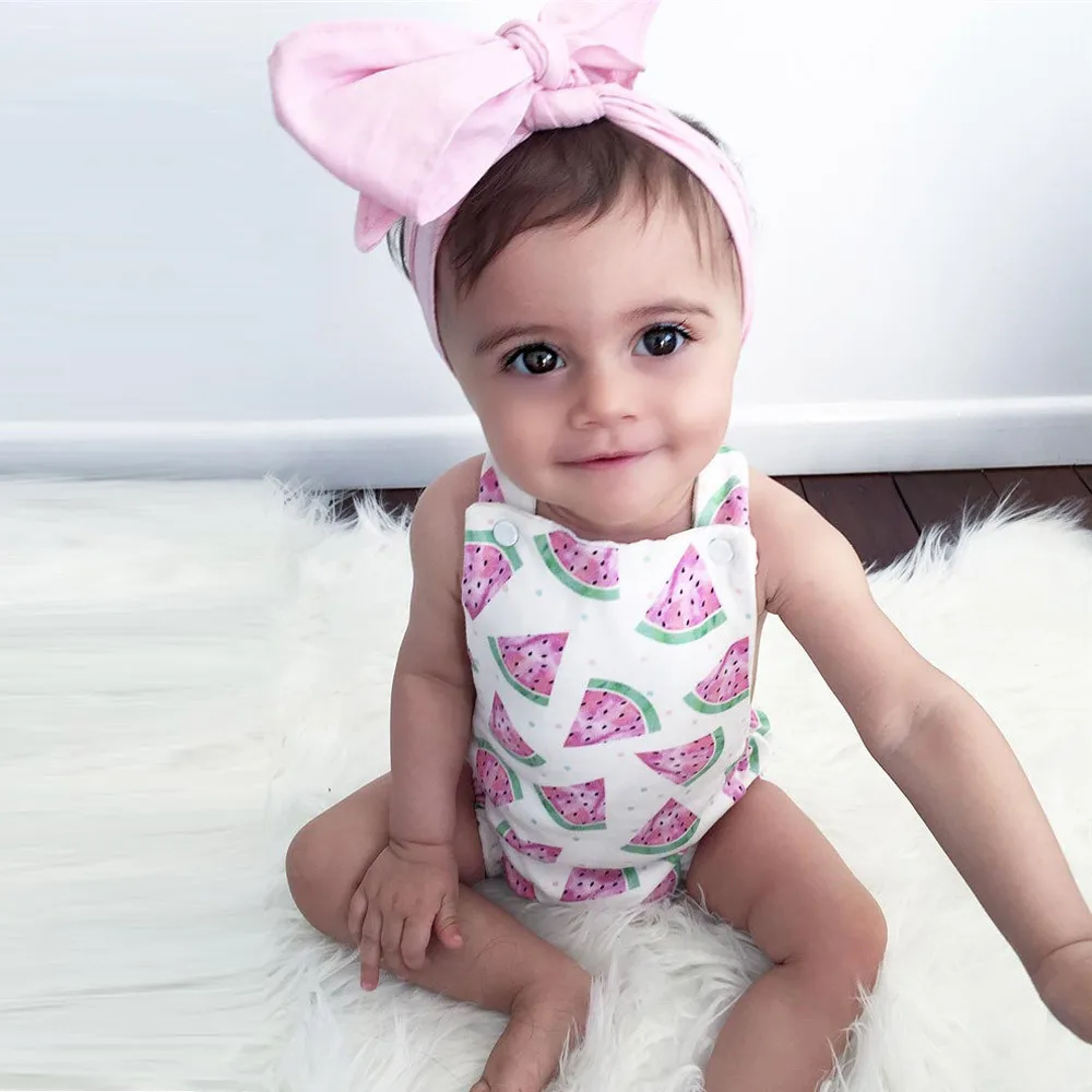 Купальники для девочек; детский слитный купальник из полиэстера; купальный костюм; бикини; пляжный купальник с арбузом; комбинезон; одежда; L0517