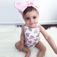 Купальники для девочек; детский слитный купальник из полиэстера; купальный костюм; бикини; пляжный купальник с арбузом; комбинезон; одежда; L0517