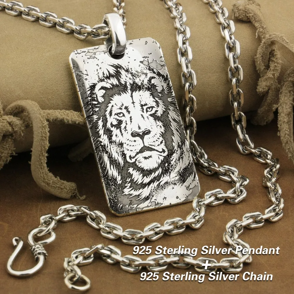 

Deep Engraved 999 Sterling Silver Tiger King Sharp Claws Biker Pendant 9X026SA