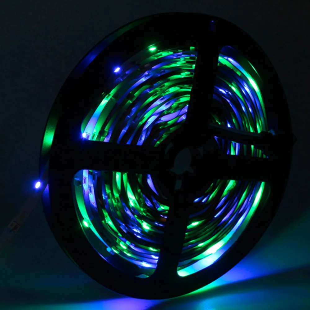 Новинка 2017 г. суперъяркая Гибкая неводостойкая Светодиодная лента 3528 RGB + пульт