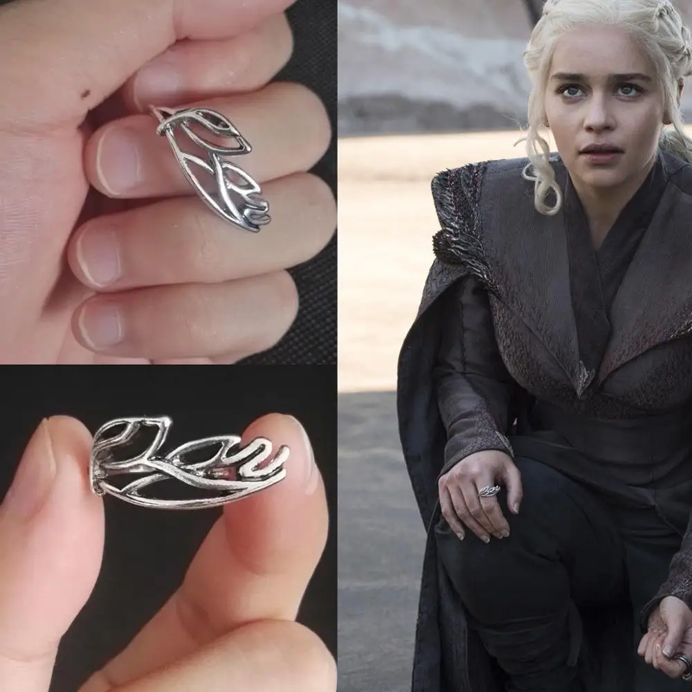 Игра престолов Daenerys кольцо Targaryen для женщин Косплей Хэллоуин Опора винтажные женские кольца прекрасный Рождественский подарок