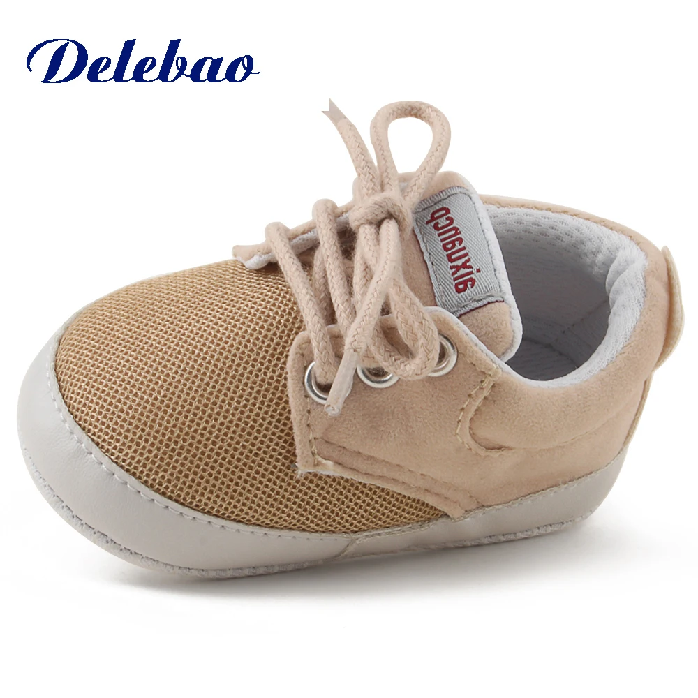 

Delebao new Cheap Price Breathable Mesh Cloth 0-18 Months Baby Shoes Cotton Soft Sole Cotton Toddler Shoes