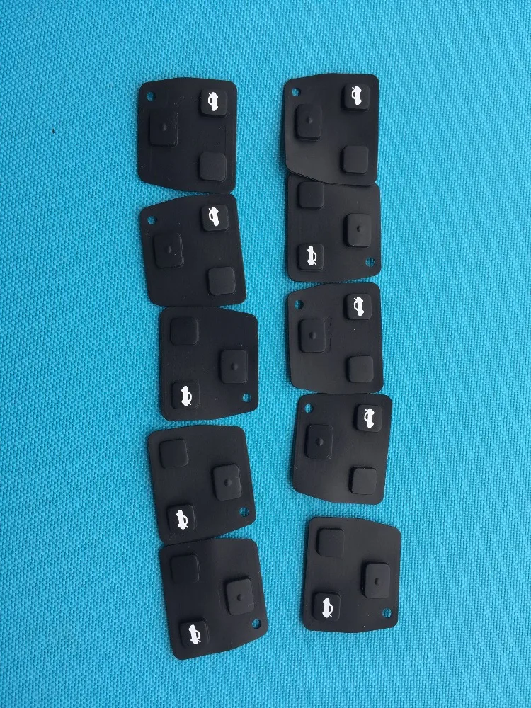 2 шт./лот силиконовые удаленной машине клавиши 2/3 кнопки для Toyota Avensis Yaris Carina Corolla для Lexus RVA4 Брелок чехол