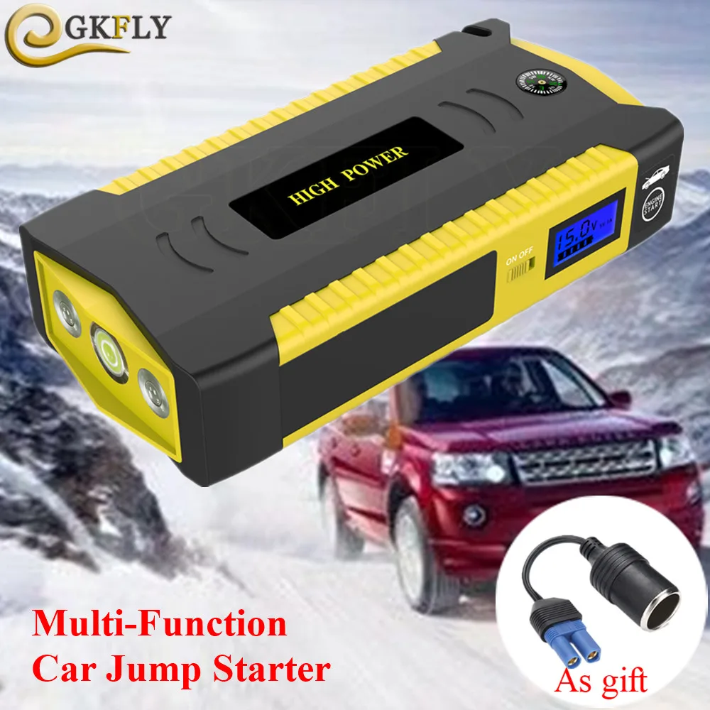 

High Capacity Starting Device Booster 600A 12V Portable Car Jump Starter Power Bank Car Starter For Car Battery Charger Buster
