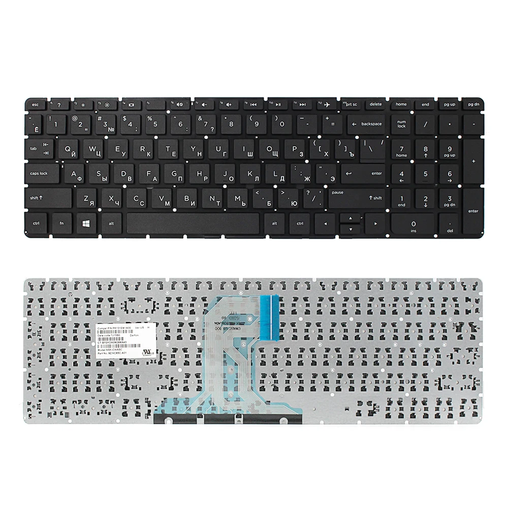 Клавиатура 15-AC для ноутбука HP 15-AF 15Q-AJ 250 G4 G5 255 256 15-AY 15-BA 813974-001 без рамки | Компьютеры
