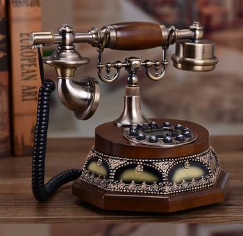 

Classic fashion solid wood antique telephone vintage household fixed telephone/ Hands-free backlit Caller ID