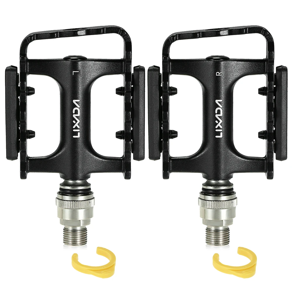 

Lixada MTB Road Bike Bicycle Cycling Pedals Bike Quick Release Pedals Bicycle Cycling Platform Pedal with Pedal Extender Adapter