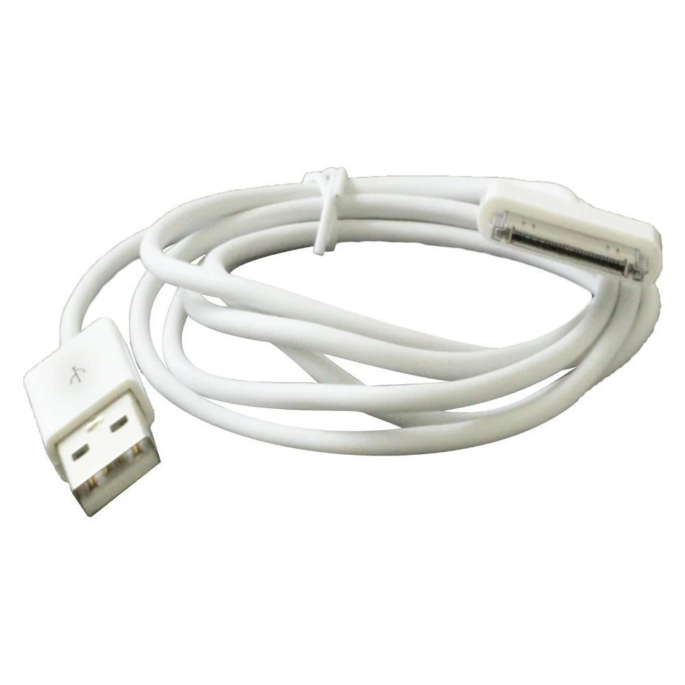 Ascromy Usb Charger Cable For iphone 4 4s ipod nano ipad 2 3 iphone 4 s  iphone4 iphone4s 30 pin 1m cord usb charging cable kabel