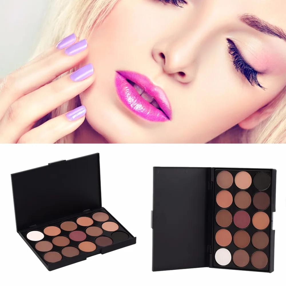 

15 Color Professional Cosmetic Eye Shadow Pigments Makeup Palette Matte New Quality