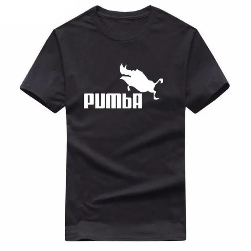 

2019 New funny tee cute t shirts homme Pumba men women 100% cotton cool tshirt lovely cute summer jersey costume t-shirt