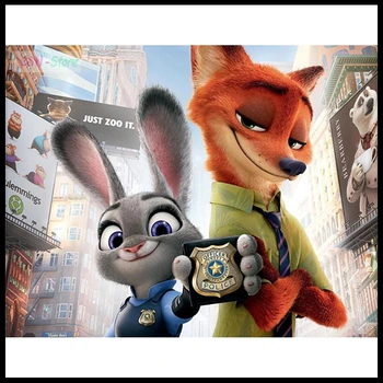 

Full Square/Round 5D DIY Diamond Painting Cartoon Kits "Zootopia Rabbit and Fox" 3D Embroidery Cross-stitch Mosaic Art NEW410
