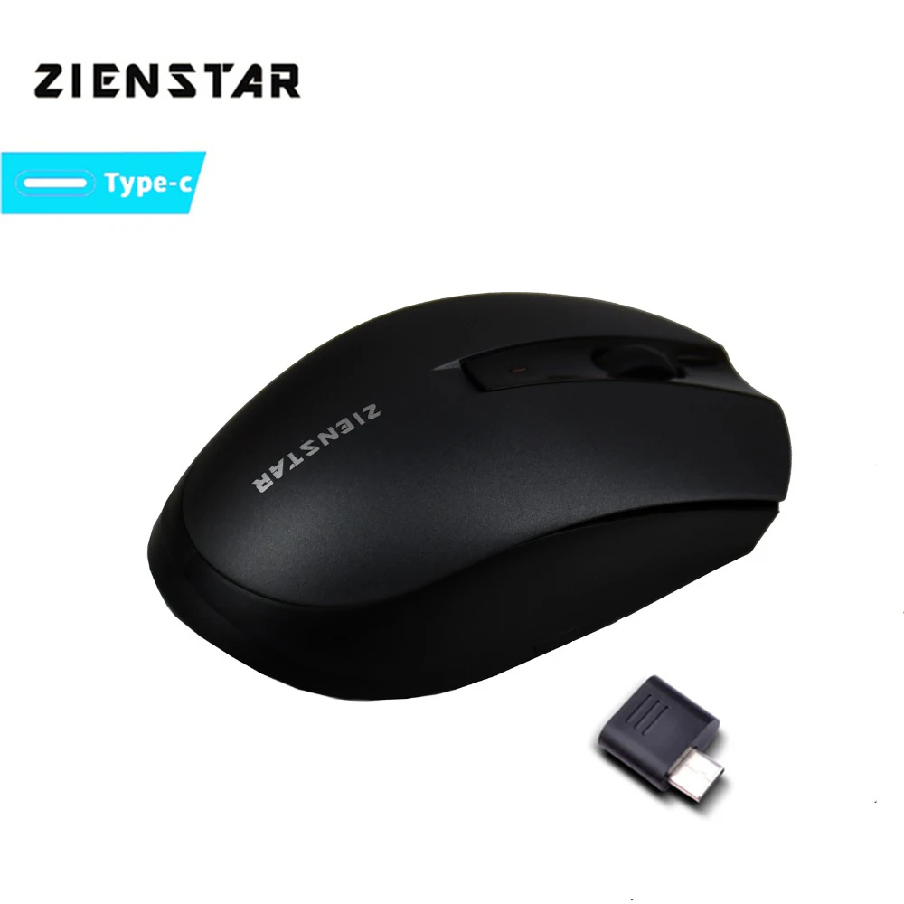 Zienstar Mouse Wireless with TypeC USB Receiver For Macbook 12 Inch For Macbook Pro 2016 2017