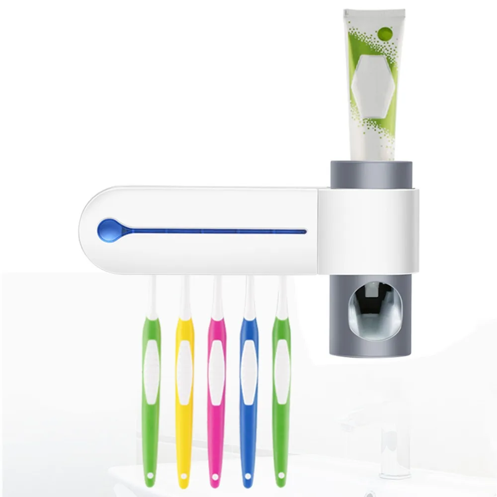 2 in 1 UV Light Ultraviolet Toothbrush Sterilizer Toothbrush Holder