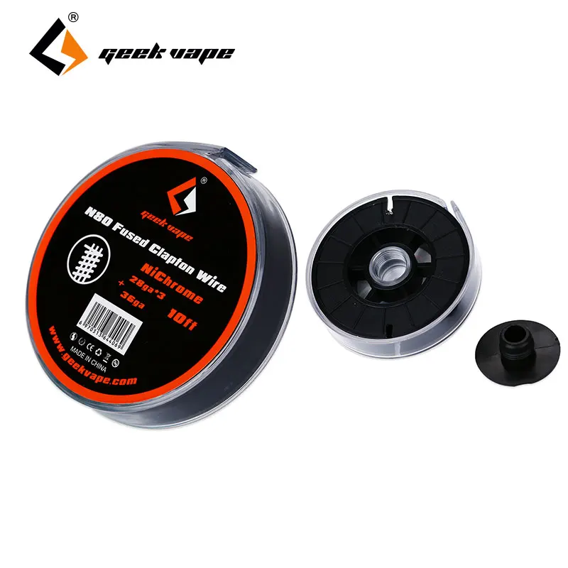 

Original 10ft GeekVape N80 Fused Clapton Wire (28GAx3+36GA) E-cig Vape Professional Build Wire for DIY Fans RDA/RTA/RDTA