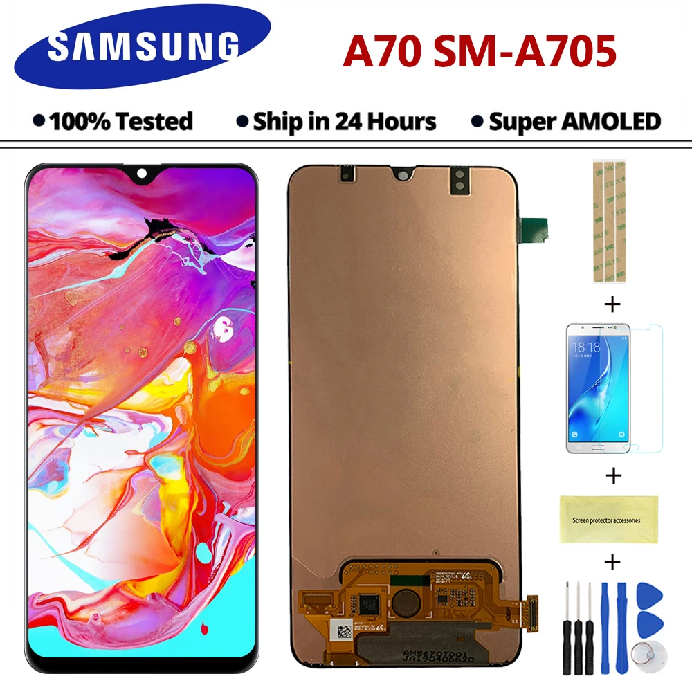 

6.7'' For Samsung Galaxy A70 LCD A705 A705F SM-A705F Display Touch Screen Digitizer Assembly For SAMSUNG A70 2019 LCD A705DS