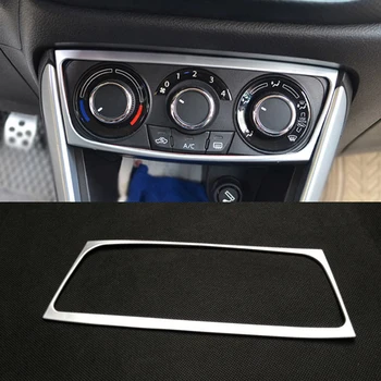 

Car Chrome Interior Air Condition Button Control outlet stwich Trim frame For Suzuki S-cross scross SX4 2014 2015 2016 2017 2018