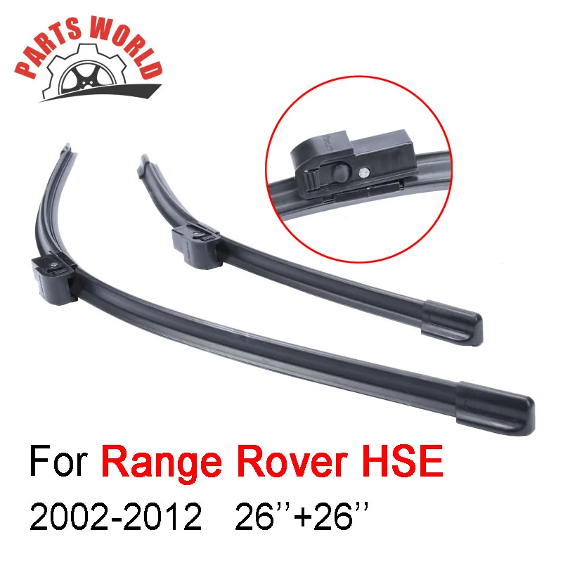 

Pair Windscreen Front Wiper Blades For Land Rover Range Rover HSE 2002-2012,Fit Windshield Natural Rubber Wiper,Car Accessories