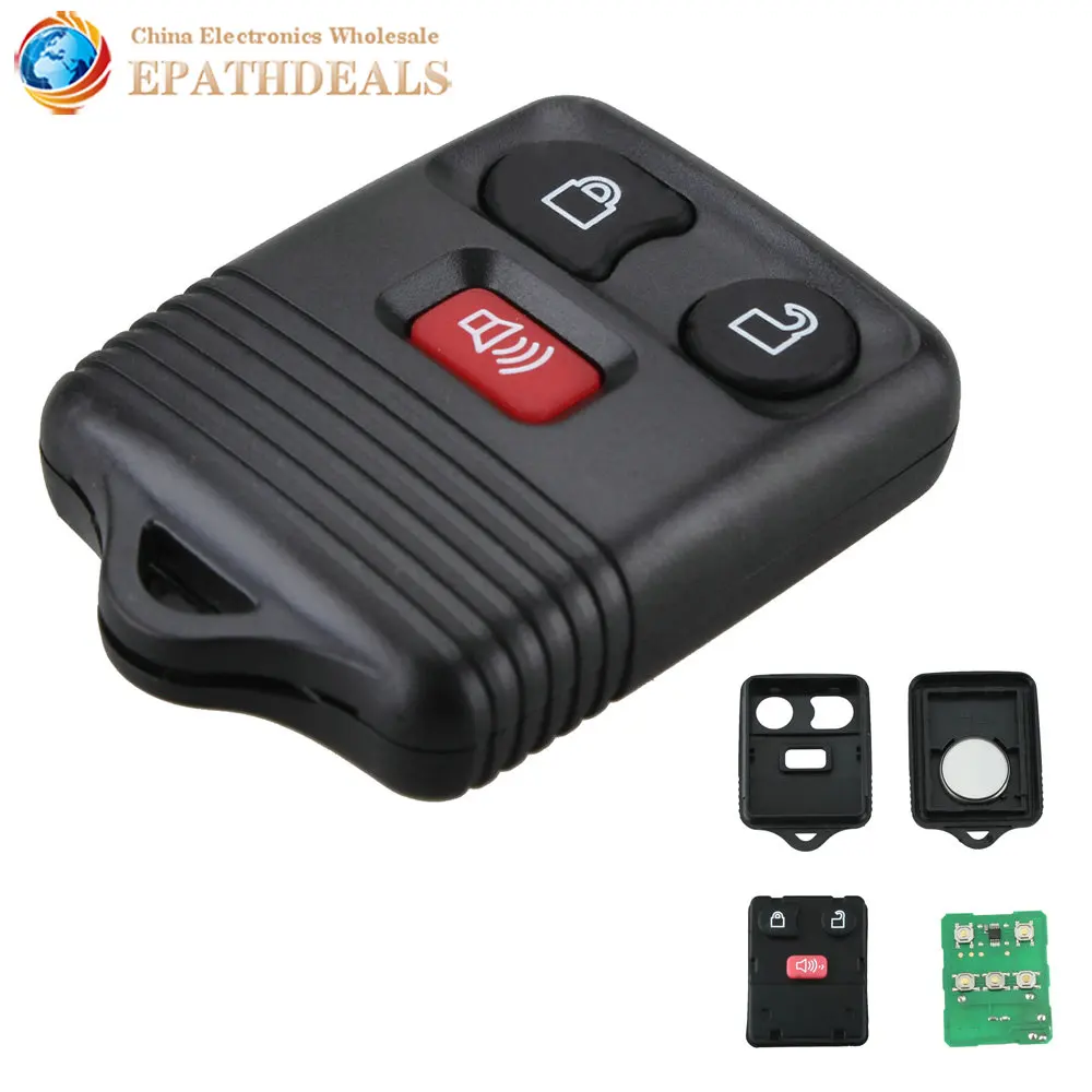 Car Keyless Entry Remote Key Fob Transponder Chip 3 Button for Ford F150 F250 F3