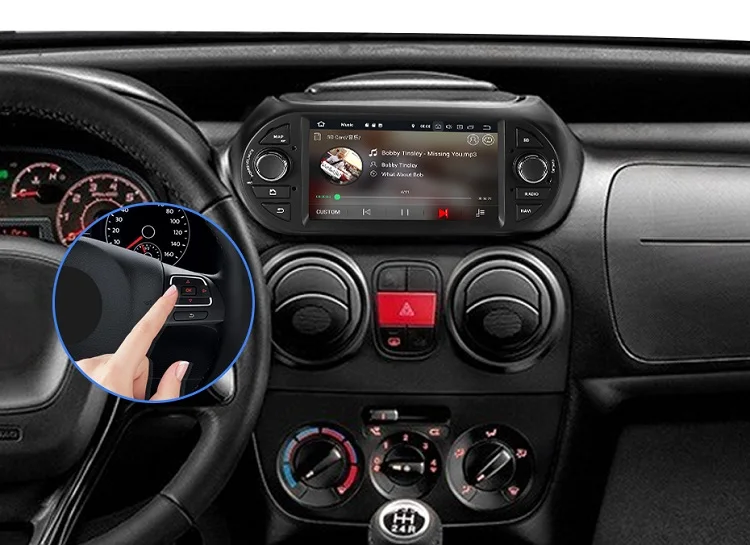 Sale Isudar 1 Din Auto Radio Android 9 For FIAT/Fiorino/Qubo/Citroen/Nemo/Peugeot/Bipper Car Multimedia Audio Player GPS USB DVR DSP 16