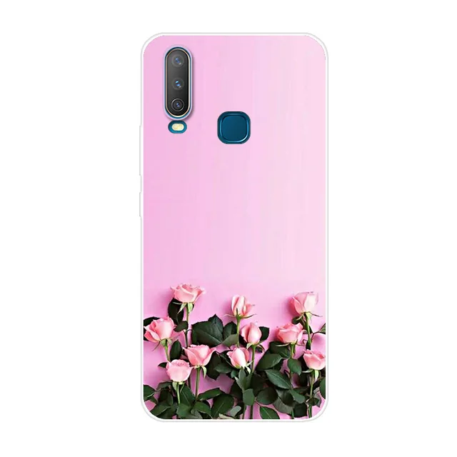 For Vivo Y17 Case Phone Cover Soft Silicone Printing Back Case Coque