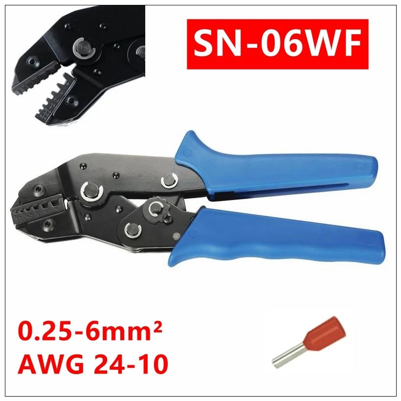 

MXITA SN-06WF terminal crimping pliers TAB 0.25-6mm2 tool car connector crimping tool