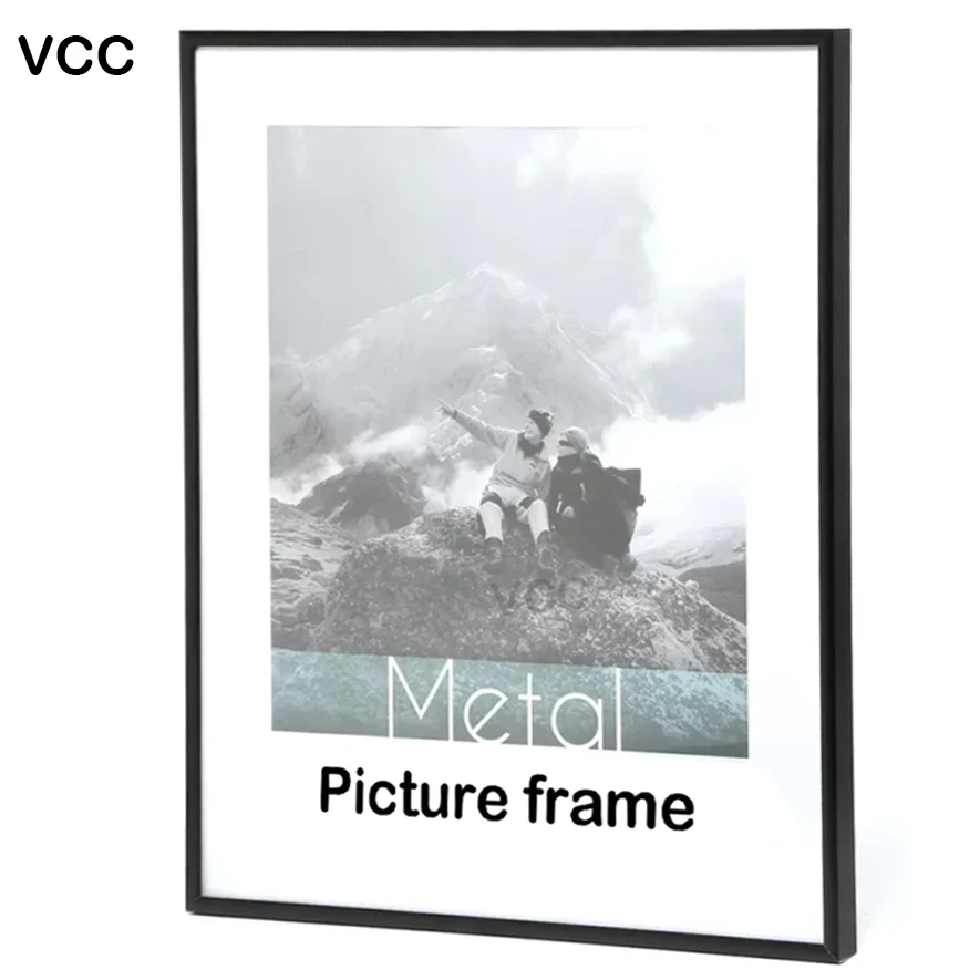 imagen marco de impresión de 29,7 x 42 cm Marco de metal de aluminio negro tamaño A3 para fotografía juego de 4 póster y certificado para colgar en la pared ATOBART 
