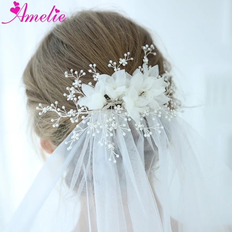 Wedding Bridal Barrette Photography Prop Hair Accessories Jewelry Elegant Flower Hair Clip