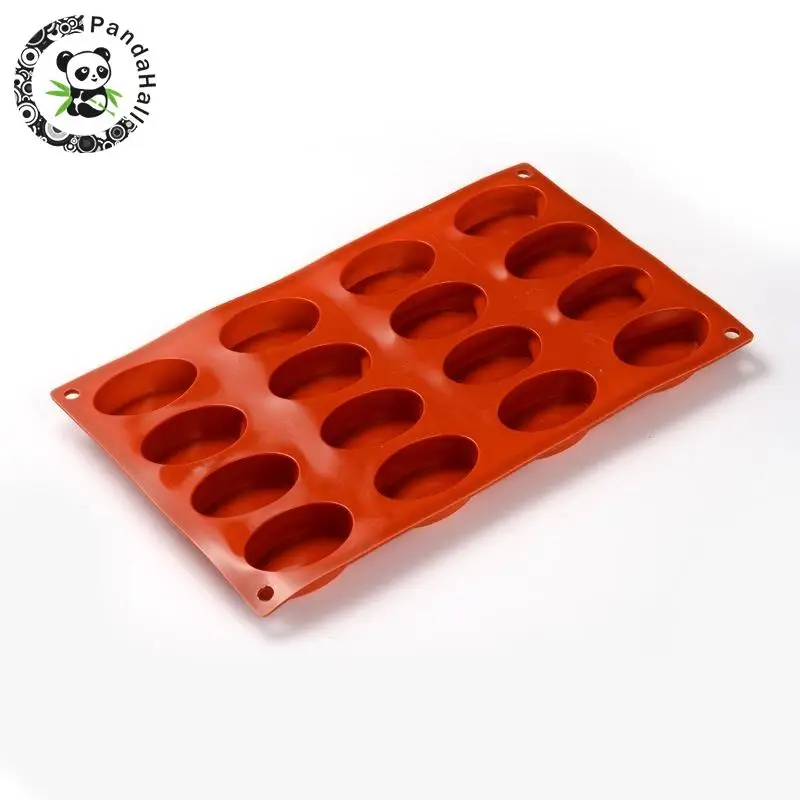 Силиконовая форма PandaHall овальной формы случайный цвет при доставке 295x170x20 мм