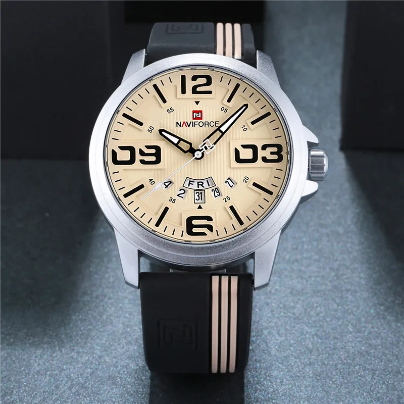 

New Luxury Militar Watch Men Sport Mens Watches Top Brand Military Army Business Rubber Strap Quartz Male Clock Relogio 2018