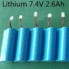 7,4 V 2.6Ah литиевая аккумуляторная батарея 18650 4s1p 2.6A для уборочной машины портативный ручной пылесос интеллектуальный мусорный бак VCA