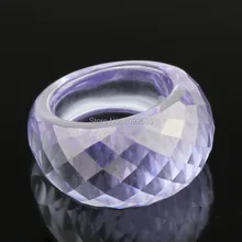 Fashion luxury Jewelry cut crystal Ring High quality purple Crystal rings oval design woman ring
