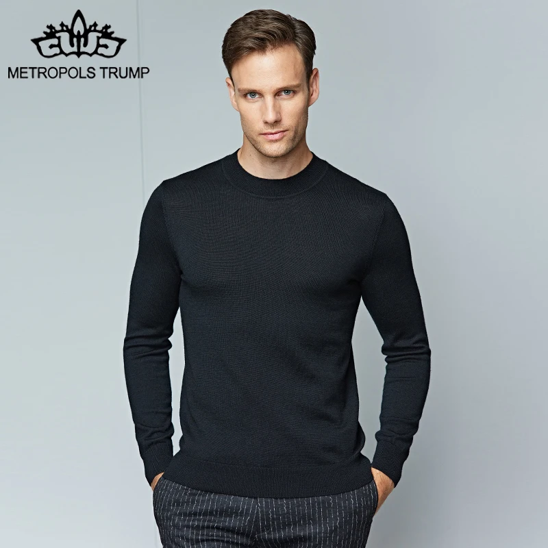 Men's Wool Sweaters Men O Neck Slim Fit Comfortable Warm Pullovers