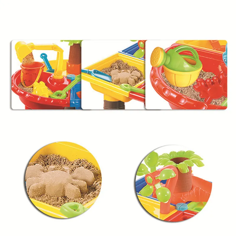  Children's Beach Table Sand Pool Set Summer Sand Water Play Toys Outdoor Playing Toys Baby Water Sa