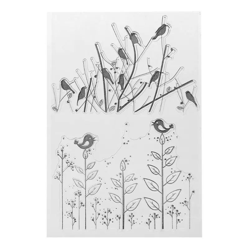 

Bird Tree Branch Silicone Clear Seal Stamp DIY Scrapbooking Embossing Photo Album Decorative Paper Card Craft Art Handmade Gift