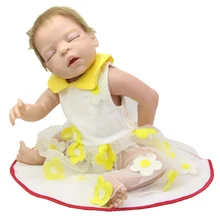22 Inch Full Silicone Baby Dolls Realistic Reborn Princess Girl Lifelike Newborn Babies That Look Real Kids Birthday Gift