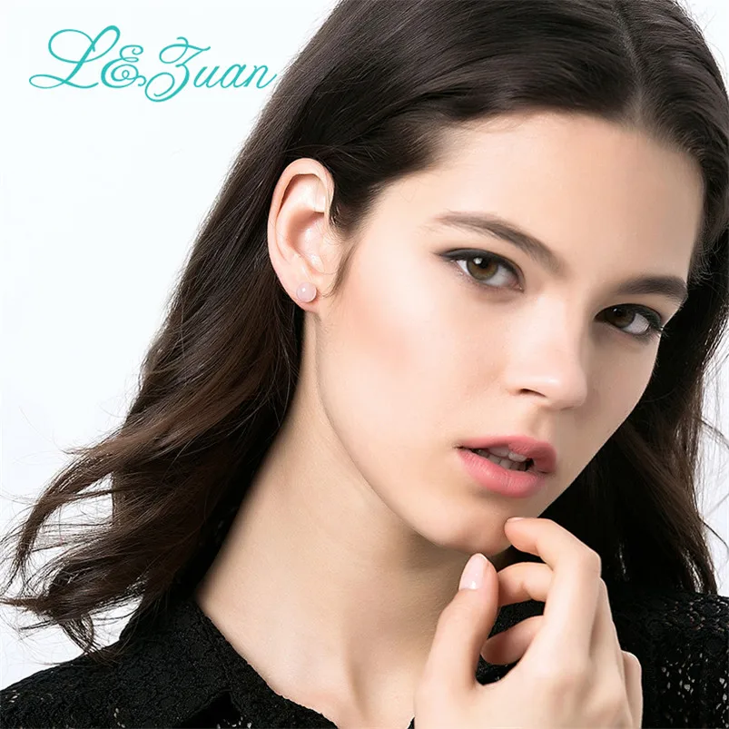 Женские серьги гвоздики и браслет ювелирное изделие из стерлингового серебра