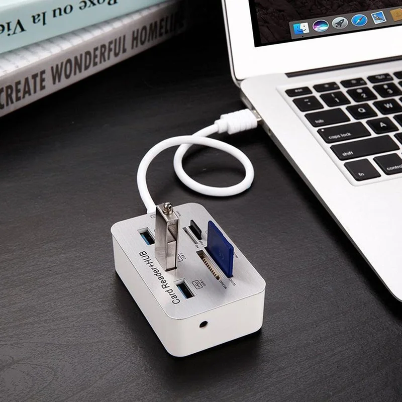 Usb-хаб 3,0 Тип C концентратор USB 3,0 разветвитель 3 порта Мульти USB C Hab USB-C концентратор 2,0 несколько SD/TF скорость считывания карт для портативных ПК