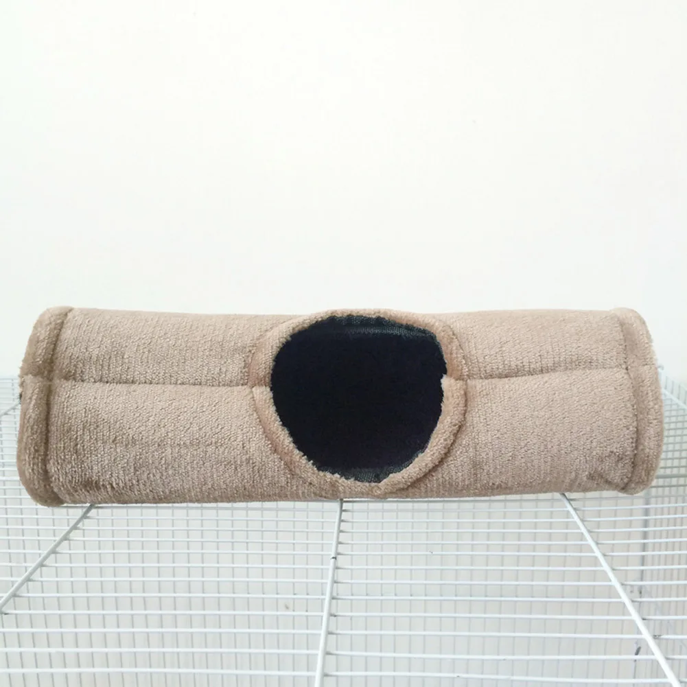 

Pet Tunnel Hanging Cave Hamster Hammock Toy Durable Plush Passageway House for Squirrel Ferret Rat MYDING