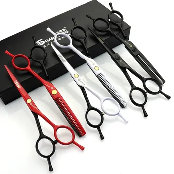 

Professional hairdressing scissors hair scissors set stainless steel hairdressing scissors Japan 440c barber shop scissors cut