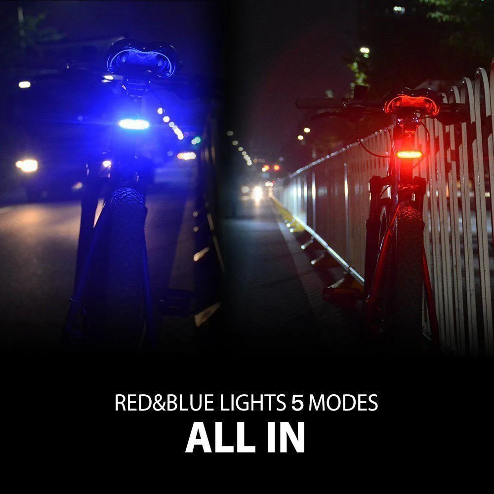 Clearance LED USB Rechargeable Bicycle Bike Rear Tail Light 5 Modes Flashlight High Light LED Waterproof Taillight Outdoor #15 4 Clearance LED USB Rechargeable Bicycle Bike Rear Tail Light 5 Modes Flashlight High Light LED Waterproof Taillight Outdoor #15 4