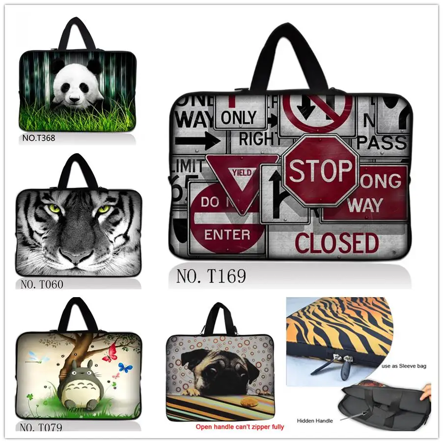 Stylish Laptop Sleeve Tablet Case Bag pouch cover For 10.1 12 14 15.4 17.3inch HP Dell Acer Sony Toshiba notebook case BAG #35
